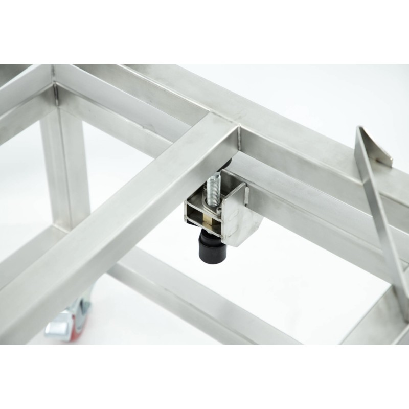 Adjustable wheeled stand for ripeners and creamers Honey Mixers