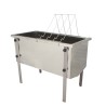 Reinforced stainless steel uncapping bench 1500mm MINIMA Uncapping tools