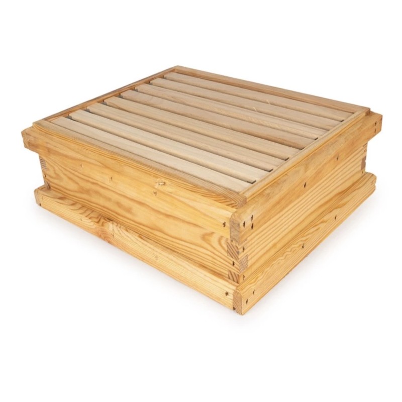 Media alza trashumancia Dadant US - Madera pino maciza 25 mm Colmenas Dadant