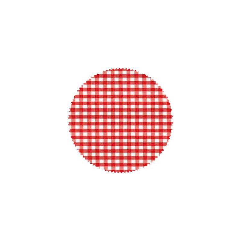 Confezione 20 copritappi VICHY rosso Confezione 20 copritappi VICHY rosso