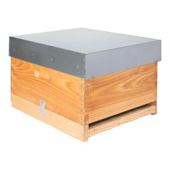 Ruche Langstroth sans hausse (corps seul) avec fond sanitaire Les Ruches Langstroth