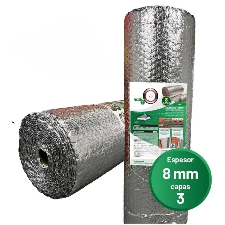 PolyReflex BIG 8 mm (3 couches) - Isolant réfléchissant en rouleau 1,20 x 15 m (18 m²) Isolation pour Ruches