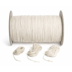 Mèche carrée pour bougies (20 m en bobine) Matériel pour la création de bougies