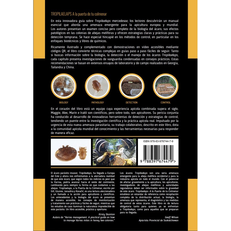 Libro Tropilaelaps - Detección, Prevención y Control Libros de apicultura