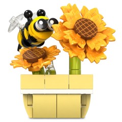 Bee on Sunflowers Building Block Set – Lyson For Kids (85 pcs) Educational