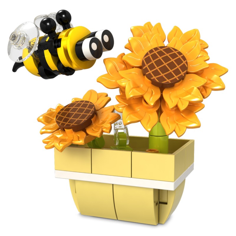 Kit de Construction Abeille et Tournesols – Lyson For Kids (85 pièces) Éducatif