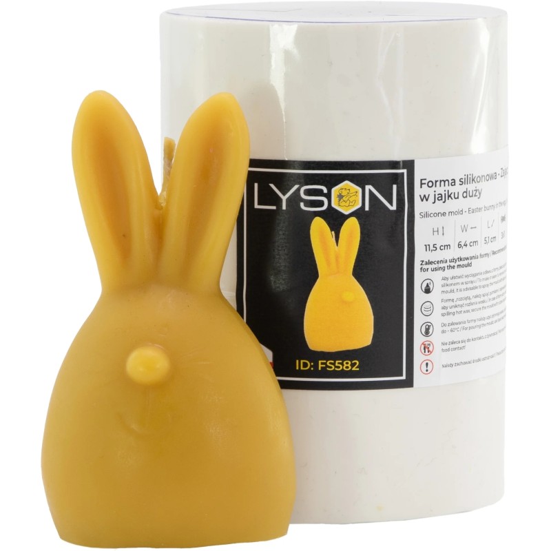 Silicone mould for candles - Easter bunny in egg (large) Candle moulds