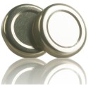 Tapa TO 43mm dorada pasteurizable - Pack 40 ud. Tapas y cierres