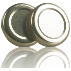 Tampa dourada TO 43mm pasteurizável - Pack de 40 unidades