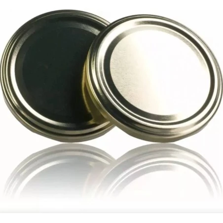 Tampa TO 58mm dourada pasteurizável - Pack de 25 unidades