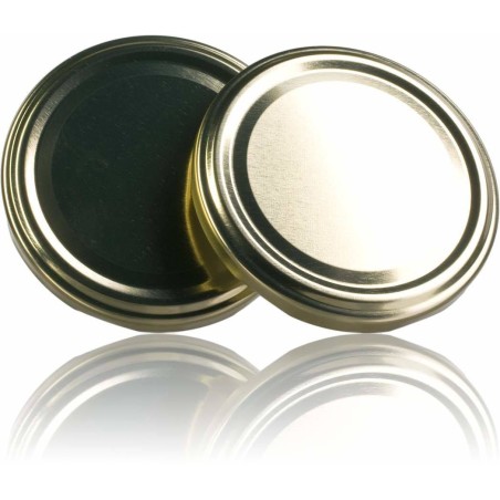 Couvercle 70 mm doré pasteurisable - Pack de 25 unités Couvercles