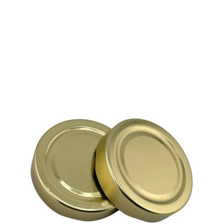 TO 70mm gold Hochrand H14 pasteurisierbarer Deckel - Packung 25 Stück