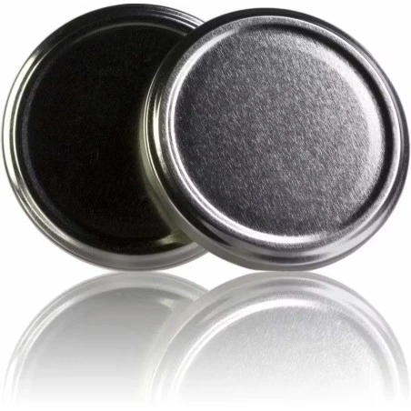Tapa TO 77 plateada pasteurizable - Pack 25 ud. Tapas y cierres