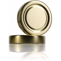 TO 82mm ALTA golden pasteurisierbarer Deckel - Packung 16 Stück