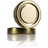 TO 82mm ALTA golden pasteurisierbarer Deckel - Packung 16 Stück