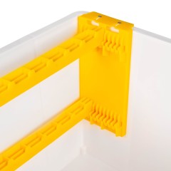 Rähmchen-Transportbox mit verstellbaren Führungsschienen