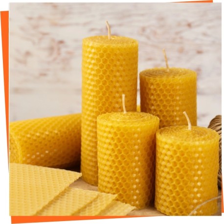 Beeswax candles Beeswax candles
