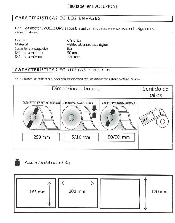 bobinas para flex labeller